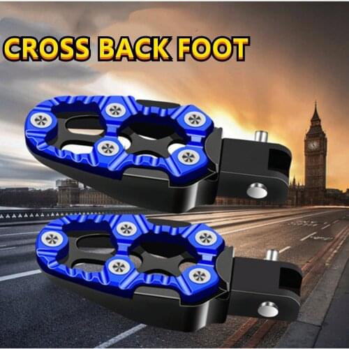 Motocross Electric Vehicle Modified Pedal Accessories, Aluminum Alloy Two-Color Cross Pedal Pedal