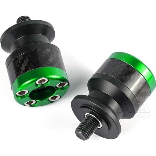 Motorcycle 6MM Aluminum Carbon Fiber Swingarm Sliders For Yamaha For Triumph
