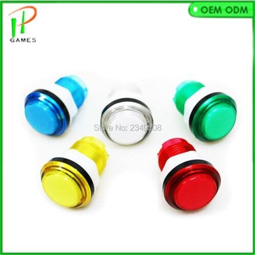 Arcade Button kit with 12pcs 5V or 12V illuminated LED push buttons four colors available (red, blue, green, yellow)