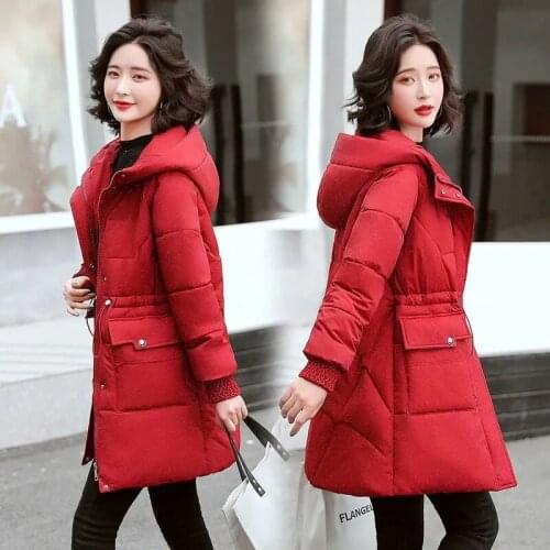 Womens Winter Jackets Women Parkas Coat Long Thicked Warm Cotton Padded Parkes New Hooded Jacket Mujer jaqueta feminina H293