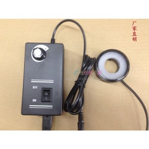 Adjustable Visual Light Optical Microscope Illuminator LED Ring Light Source 25mm Inner Dia LED Lights Infrared 850nm 940nm 220V