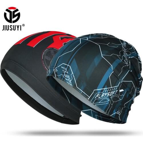 Outdoor Cycling Beanies Men Fashion Hip Hop Caps Quick Drying Helmet Liner Hat Sun Summer Fishing Breathable Sports Accessories