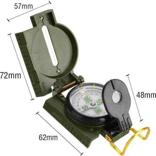 Pocket Portable Folding American Military Multifunction Tactical Compass Dial Lens Army Compass Accurate Quick Camping Tools