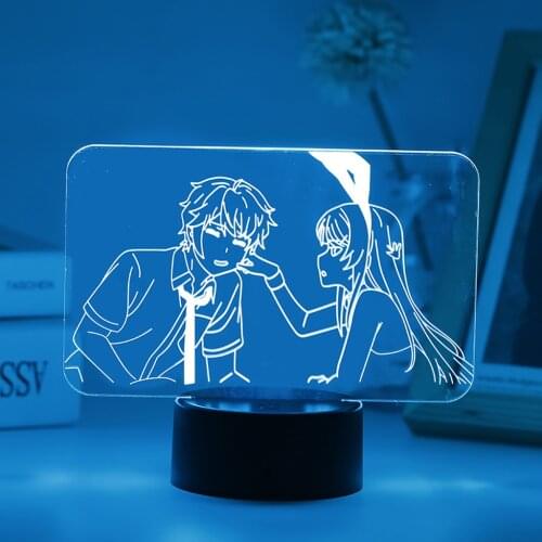 Bunny Girl Led Night Light Kids Anime Lamp Waifu Mai For Room Festival Party Novelty Illusion Desktop Decor Child Birthday Gift