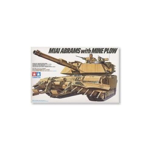TAMIYA 1/35 scale models 35158 M1A1 "Abrams" main battle tanks and mine clearance shovels