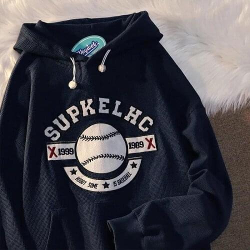 New Hip Hop Baseball Letter Printed Hoodies Women Harajuku Clothes for Teens Casual Sweatshirt 2021 Korean Fashion Streetwear