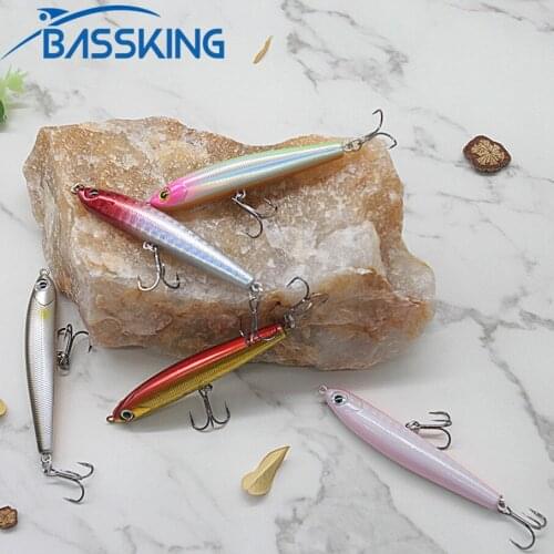 BASSKING Sinking Pencil Bait 70mm 8.1g Hard Fishing Lure Artificial Bait Full Water Swimbait Pesca Carp Fishing Wobblers Leurre