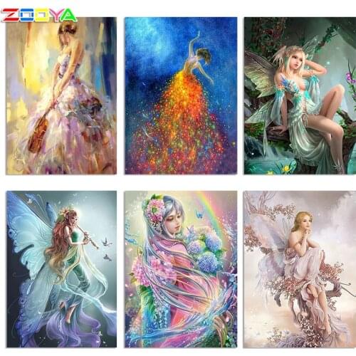 ZOOYA Diamond Embroidery 5D DIY Diamond Painting Art Woman Violin Diamond Painting Cross Stitch Rhinestone Decoration CJ500
