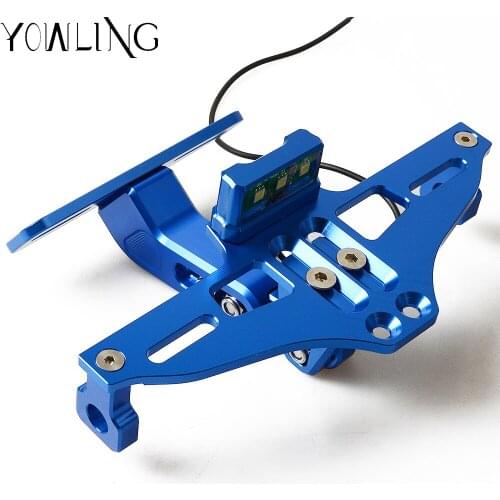 Motorcycle Accessories CNC License Plate Mount Holder with LED Light For Yamaha XJ6/DIVERSION XJR 1300/Racer XSR 700 900/ABS