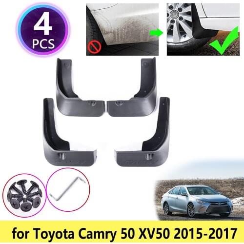 For Toyota Camry 50 XV50 Facelift 2015 2016 2017 4Pcs/Set Mudguards Mudflap Fender Mud Flaps Splash Flap Guards Car Accessories