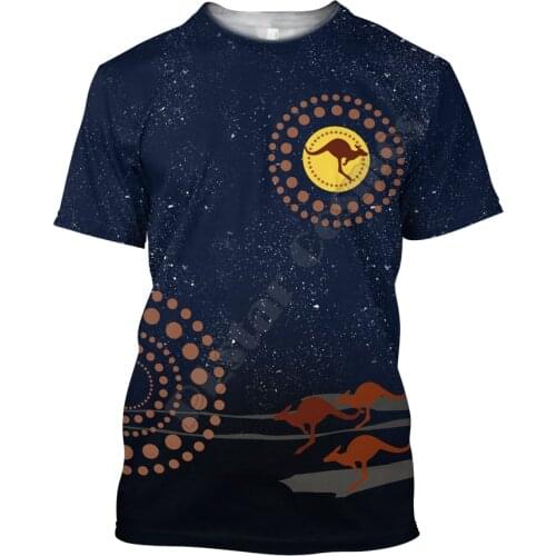 Australia Aboriginal 3d All Over Printed t-shirt Harajuku Streetwear T shirts Men For Women Short Sleeve