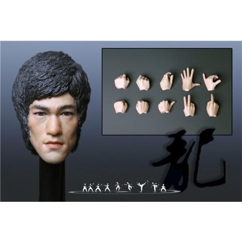 Best Sell 1/6 Scale Movie The Chinese Superstar Bure Lee Include 6 Figures Model Head Sculpt For Fans Collection