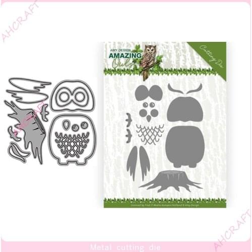 Owl Metal Cutting Dies for DIY Scrapbooking Photo Album Decorative Embossing PaperCard Crafts Die2020