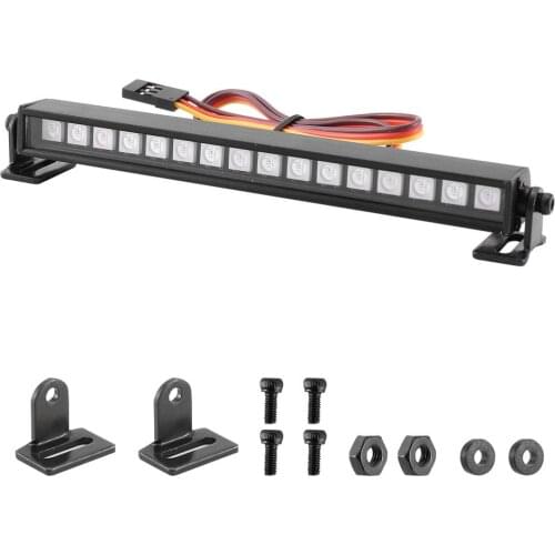Metal 16/22LED Multi-Mode Roof Lamp Light Bar AX-526 For 1/10 RC Crawler Car Axial SCX10 RC Car Parts Decoration