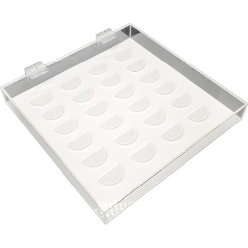 12 Pairs False Eyelashes Clear Storage Box Transparent Acrylic Display Case Cosmetic Container Holder Organizer Tray C1FF