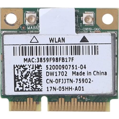 High Speed WiFi Wireless and BT Adapter Card DW1702 AR5B195 Network Card Bluetooth