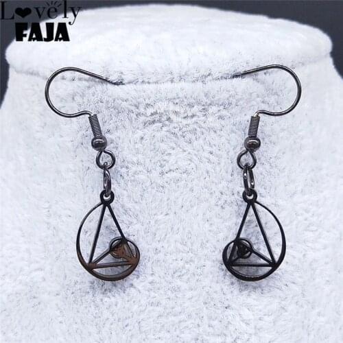 2021 Dolden Triangle Stainless Steel Drop Earings for Women - Fibonacci - Golden Ratio Eearring Jewelry boucles d oreille femme
