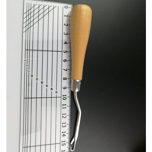 1pc Wood Handle Latch Crochet Hook Hair Weave Needle Wigs Knitting Extensions Styling Tools Carpets Making Repair Craft Tools
