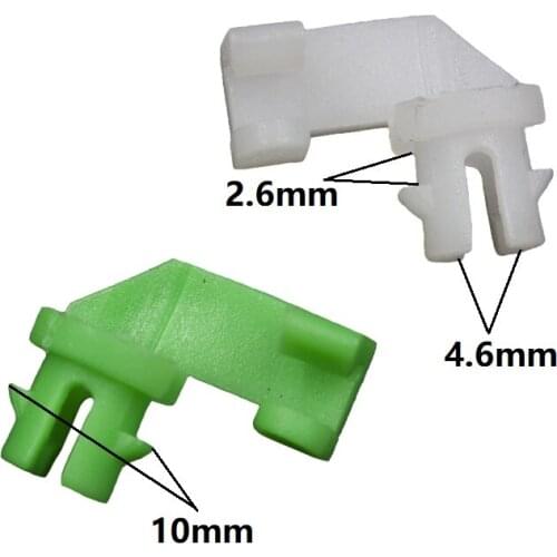 50 pairs Nylon Left/Right Car Door Lock Hood Latch Locking Push Rod Clips Series Retainer white and blue color