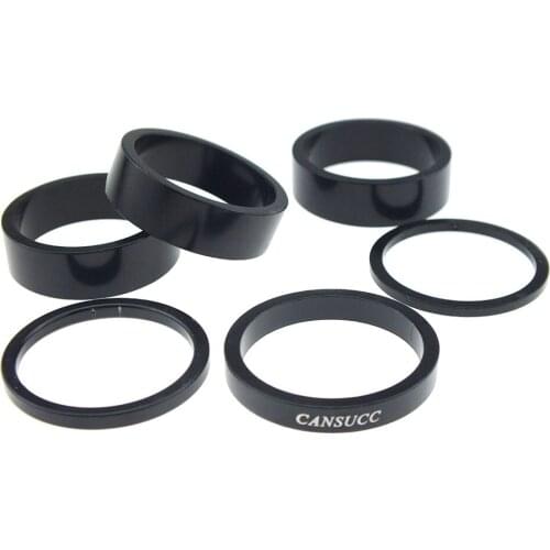 6Pcs/Set Bike Headset Spacers for Most Bicycle, Road Bike, MTB Cycling 1-1/8 Inch 10 5 3 2 mm, 4 Sizes