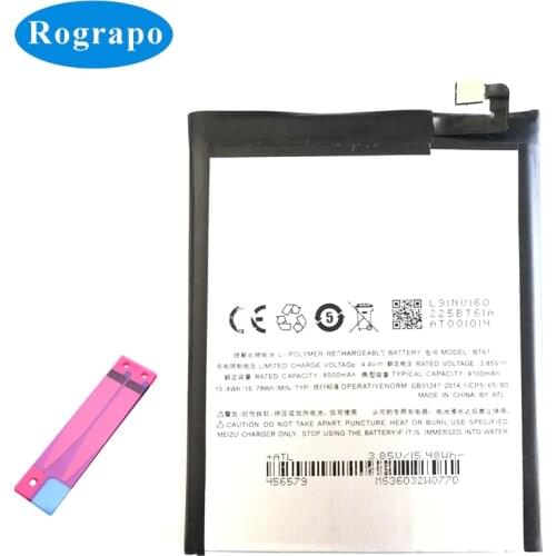 4000mAh BT61 ( L edition ) Replacement Batteries For Meizu Meizy M3 Note L681H L681 L-version Version L Mobile Phone Battery