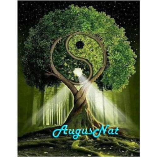 Greentree diamond painting cross stitch full round gossip wall art decor resin beads painting diamont drawing sticker needlework