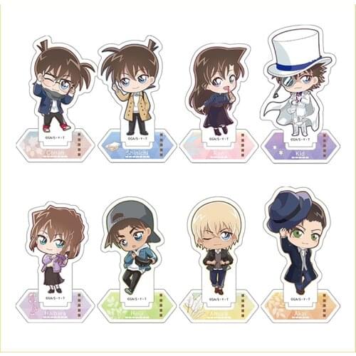 Anime Detective Conan Mouri Ran Furuya Rei Haibara Ai Acrylic Figure Stand Display Model Plate Desk Decor Cosplay Q Version Cute