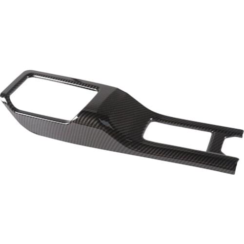 Car 4WD Gear Shift Panel Decoration Cover For 2018 Jeep Wrangler JL Carbon Fiber