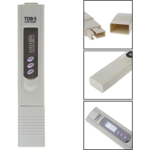 TDS-3 Meter 0 - 9990 ppm Handheld Measurement LCD Digital Water Purity Testers L15