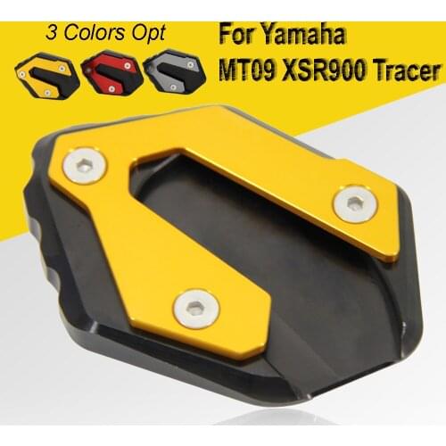 For Yamaha MT-09 Tracer MT 09 TRACER 900 GT MT09 FZ09 Motorcycle New Kickstand Side Kick Stand Foot Extension Pad CNC
