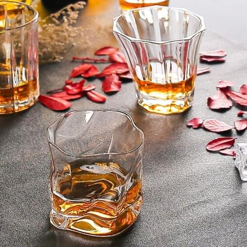 Crystal Glass Whiskey Glass Foreign Wine Glass Transparent Classic Glass Drinking Glass Brandy Glass Bar Beer Glass