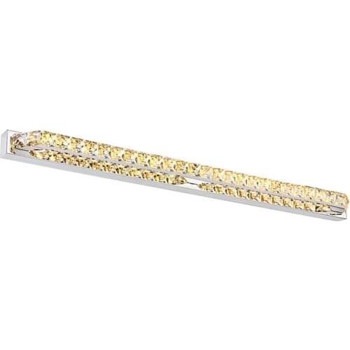 Fashion K9 Crystal Wall Light LED Stainless Steel Mirror Front lamp Bedroom Toilet Mirror Light Waterproof Anti-fog CL190420