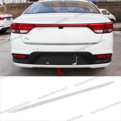Lsrtw2017 Stainless Steel Car Rear Door Tailgate Trims for Kia Rio K2 2017 2018 2019 2020 2021 Accessories Auto Kit Lining