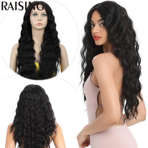 Raising Deep Curly Lace Frontal Wig Synthetic Highlight Culry Hair Wigs For Black Women Omber Blonde Hair Lace Wig Pre-plucked
