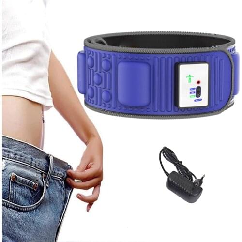 Abdominal Slimming Belt Training Stimulator Vibrating Belly Muscle Waist Massager Home Workout Fitness Toning Belt Weight Loss
