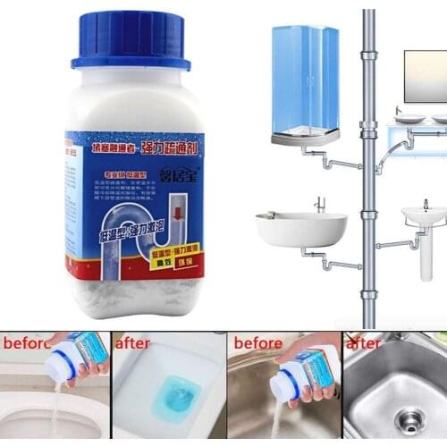 Strong Pipe Dredging Agent Toilet Cleaner Kitchen Sewer Agent Strong Dredging Pipe For Toilet Agent Pipe Home Cleaning Dred X5W8