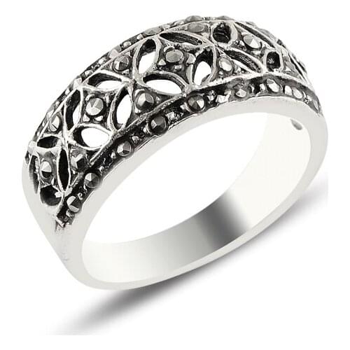 Silver 925 Sterling Marcasite Ring