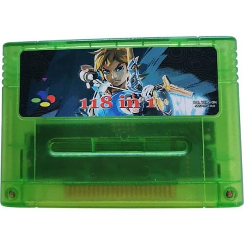 Super 118 in 1 SNES 16 Bit PAL Video Game EU Version English Language