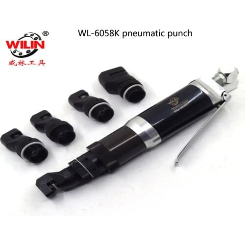 Wilin Pneumatic tools Air Punch Flange Tools Sign Punching Metal Folding Machine 4mm 6.5mm 8mm Hole for Auto