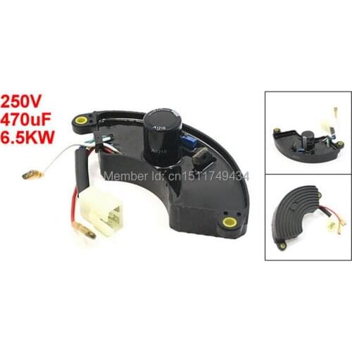 Motorcycle Parts 6.5KW 470uF 250V Voltage Generator Regulator Capacitor Black