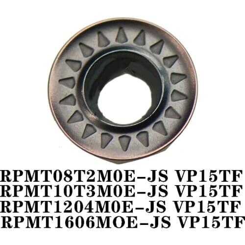 100% Original RPMT RPMT08T2M0E-JS VP15TF 10T3M0E-JS 1204M0E-JS CNC lathe Insertion Machined Blade Carbide Insert High Efficient