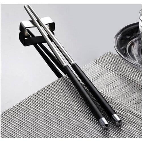 100 Pairs Japanese Chopsticks Set 304 Stainless Steel Reusable Travel Chopsticks Gift