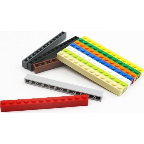 Bulk 100pcs Classic Building Blocks 1X12 MOC Robots Accessories Parts 6112 Self-Locking Bricks for Kids Birthday Toys Gifts