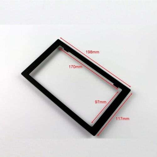 198mm * 117mm 2 DIN ABS Plastic Frame Panel Fascias For Aftermarket Radio Stereo DVD Player GPS Navigation Installation