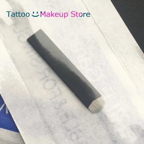 200Pcs 12/14/16/18U Blade Microblading Needle 0.16mm Individual Package Needle Micro Eyebrow Nano Blade Permanent Tattoo Tool