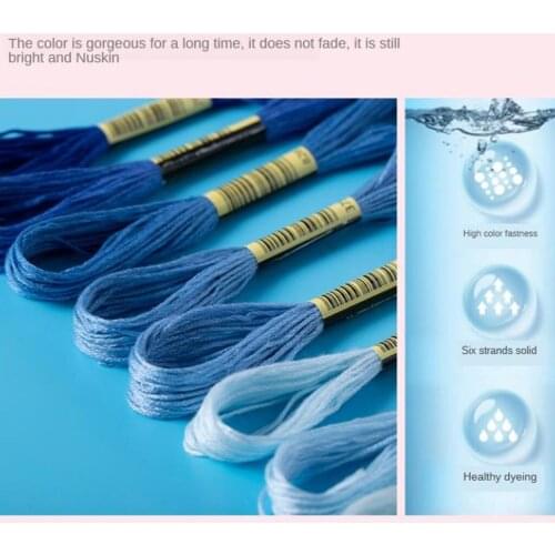 50Pcs/set Mix Colors Cotton Sewing Cross Stitch Embroidery Thread