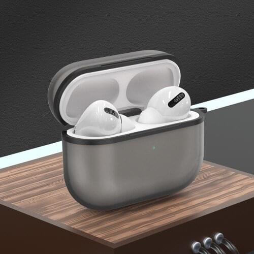 FGHGF Matte Case for Airpods Pro Case Silicone Bumper Shockproof Protective Hard PC Cover For Airpods 1 2 Case Accessory