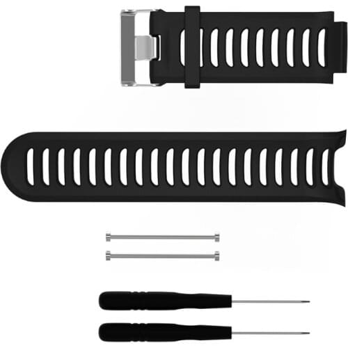 Black Silicone Replacement Wrist Band For Garmin Forerunner 910XT Sports GPS Watch
