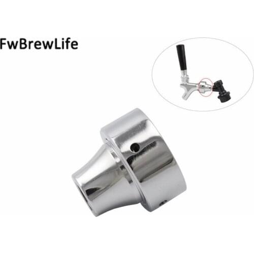 Chrome Brass Quick Disconnect Beer Faucet Adapter for Homebrew Draft Beer Tap Thread 1-1/8"-18