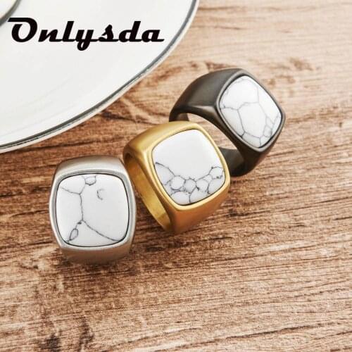 Men Vintage Ring Enamel Rings Punk Classic Black Drip Imitation Black Gold Stones Male Enamel Ring Wedding Fashion Gift OSR572